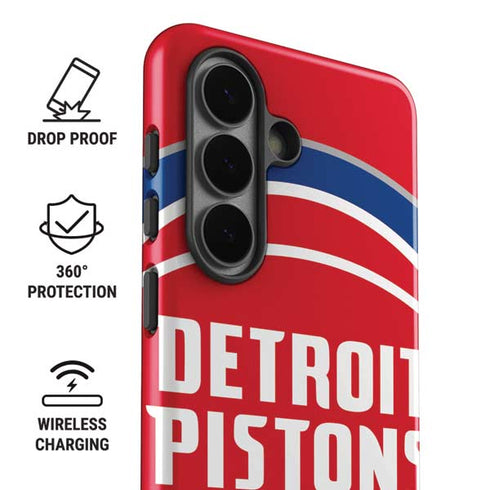 NBA Detroit Pistons Large Logo Galaxy S26 Plus Impact Case
