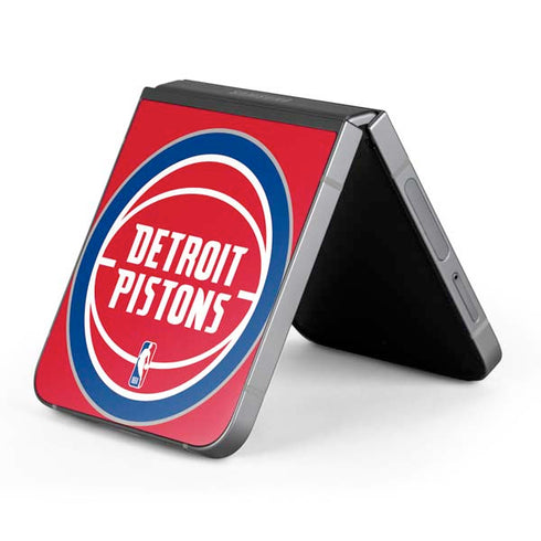 NBA Detroit Pistons Large Logo Galaxy Z Flip6 Skin