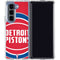 NBA Detroit Pistons Large Logo Galaxy Z Fold5 5G Clear Case