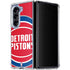 NBA Detroit Pistons Large Logo Galaxy Z Fold5 5G Clear Case