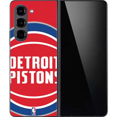 NBA Detroit Pistons Large Logo Galaxy Z Fold5 5G Skin