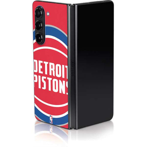 NBA Detroit Pistons Large Logo Galaxy Z Fold5 5G Skin