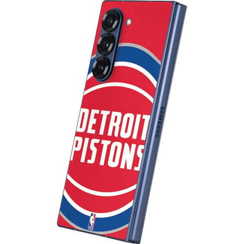 NBA Detroit Pistons Large Logo Galaxy Z Fold6 Skin