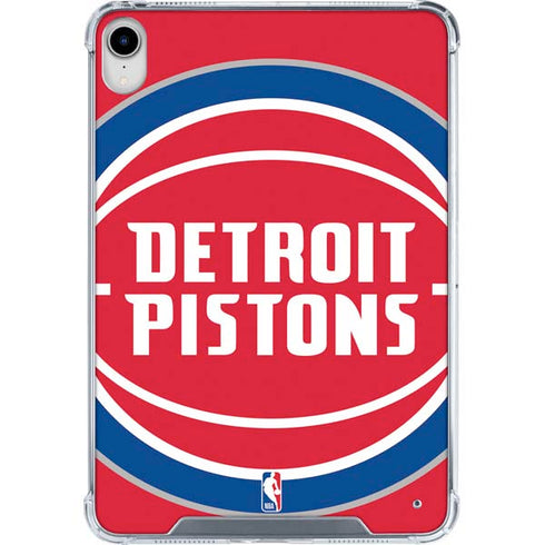 NBA Detroit Pistons Large Logo iPad 11th Gen (2025) Clear Case