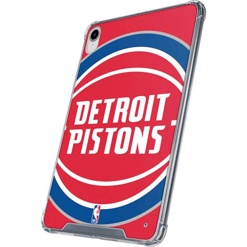 NBA Detroit Pistons Large Logo iPad 11th Gen (2025) Clear Case