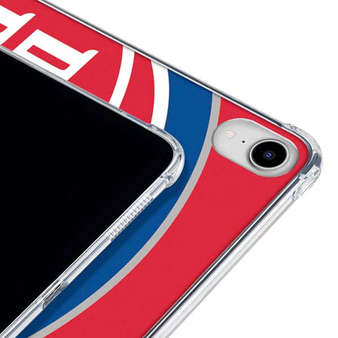 NBA Detroit Pistons Large Logo iPad 11th Gen (2025) Clear Case