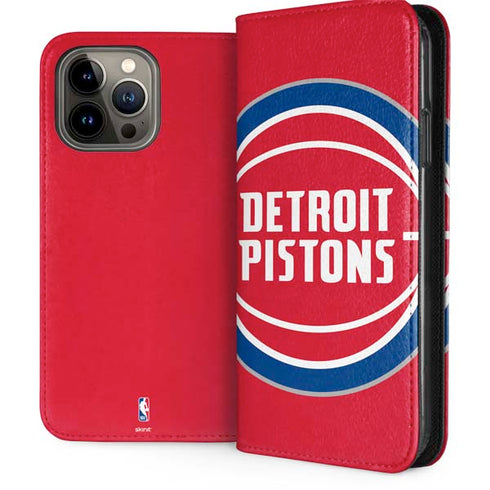 NBA Detroit Pistons Large Logo iPhone 13 Pro Max Folio Case
