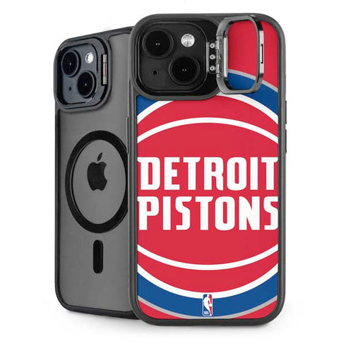 NBA Detroit Pistons Large Logo iPhone 14 Plus Kickstand Case