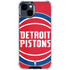 NBA Detroit Pistons Large Logo iPhone 15 Clear Case