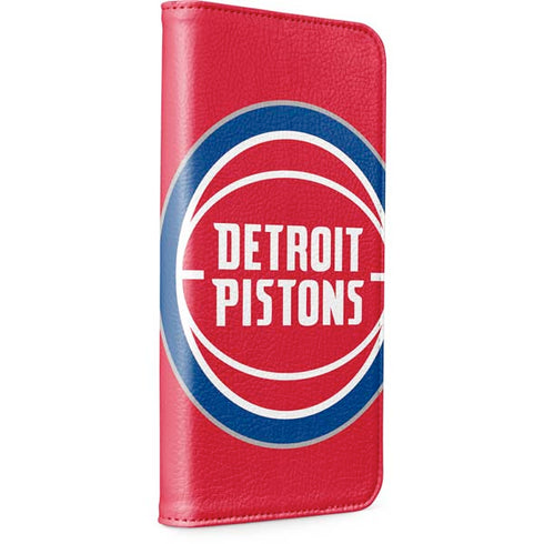NBA Detroit Pistons Large Logo iPhone 15 Plus Folio Case