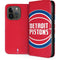 NBA Detroit Pistons Large Logo iPhone 15 Pro Folio Case