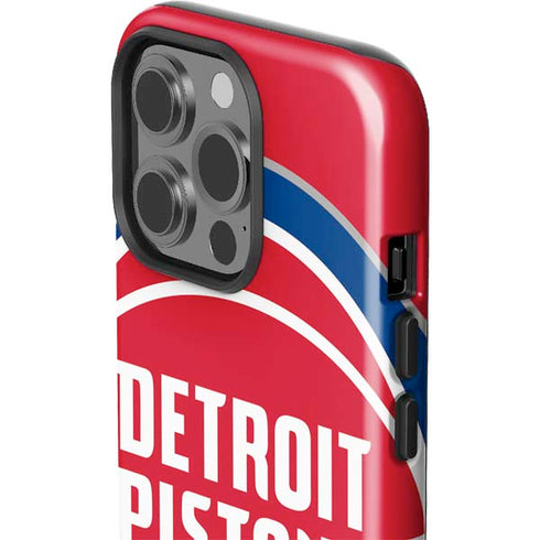 NBA Detroit Pistons Large Logo iPhone 15 Pro Impact Case