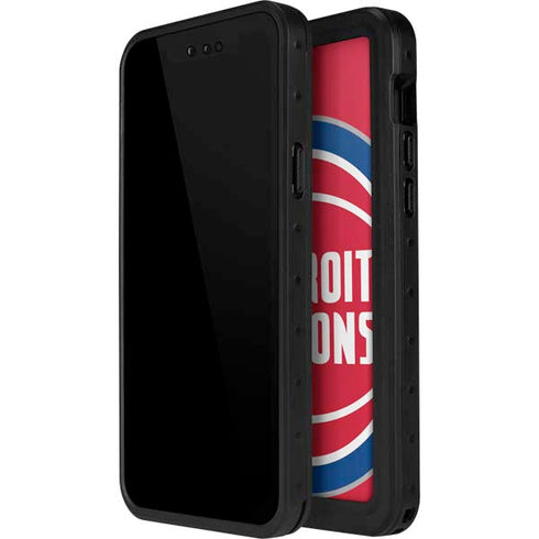NBA Detroit Pistons Large Logo iPhone 15 Pro Waterproof Case