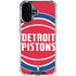 NBA Detroit Pistons Large Logo iPhone 16 Plus Clear Case