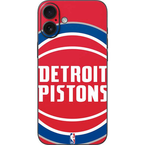NBA Detroit Pistons Large Logo iPhone 16 Plus Skin