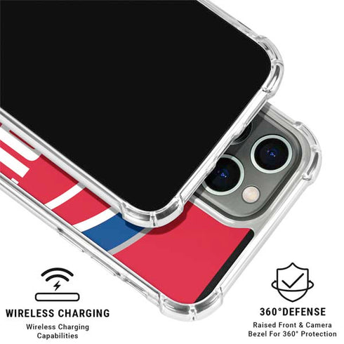 NBA Detroit Pistons Large Logo iPhone 16 Pro Clear Case
