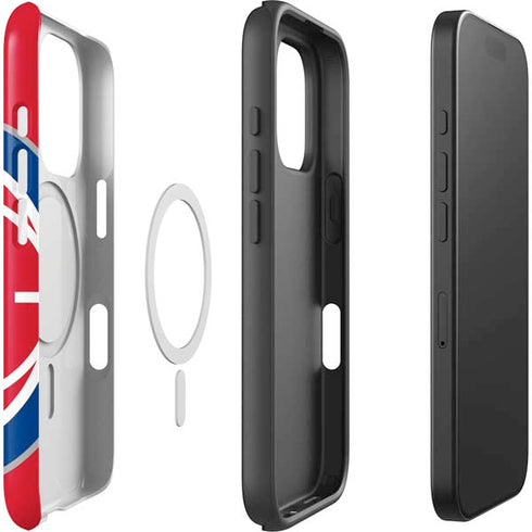 NBA Detroit Pistons Large Logo iPhone 16 Pro Magsafe Impact Case