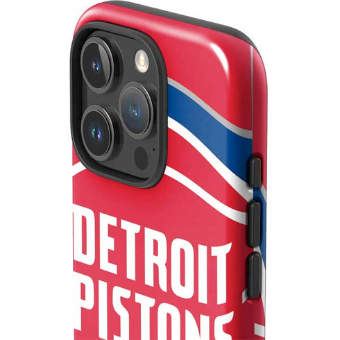 NBA Detroit Pistons Large Logo iPhone 16 Pro Max Impact Case
