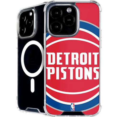 NBA Detroit Pistons Large Logo iPhone 16 Pro Max MagSafe Case