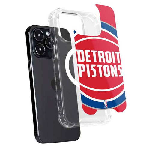 NBA Detroit Pistons Large Logo iPhone 16 Pro Max MagSafe Case