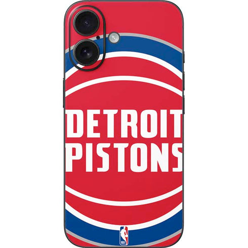 NBA Detroit Pistons Large Logo iPhone 16 Skin