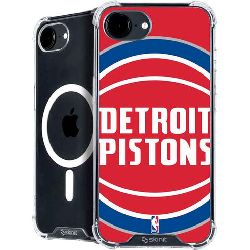 NBA Detroit Pistons Large Logo iPhone 16e MagSafe Case