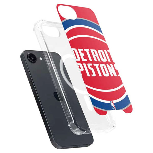 NBA Detroit Pistons Large Logo iPhone 16e MagSafe Case