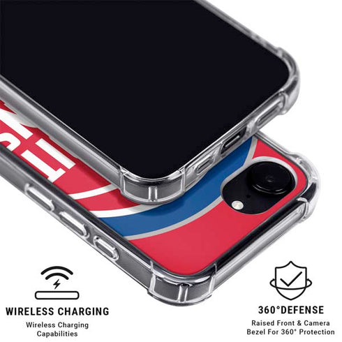 NBA Detroit Pistons Large Logo iPhone 16e MagSafe Case