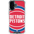 NBA Detroit Pistons Large Logo iPhone 17 Clear Case