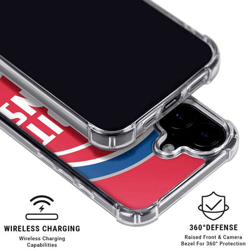 NBA Detroit Pistons Large Logo iPhone 17 Clear Case