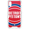 NBA Detroit Pistons Large Logo iPhone XS Clear Case