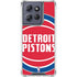 NBA Detroit Pistons Large Logo Moto G 5G (2025) Clear Case