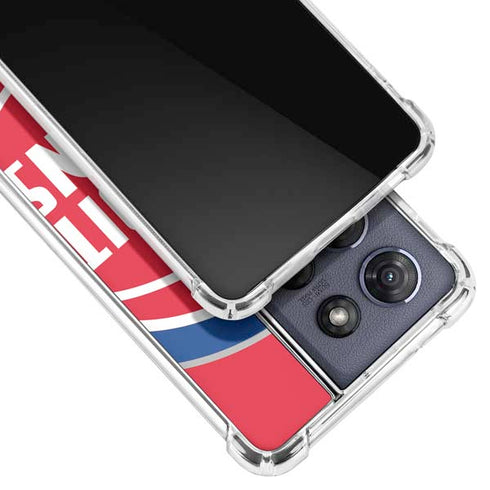 NBA Detroit Pistons Large Logo Moto G 5G (2025) Clear Case