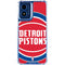 NBA Detroit Pistons Large Logo Moto G 5G (2024) Clear Case