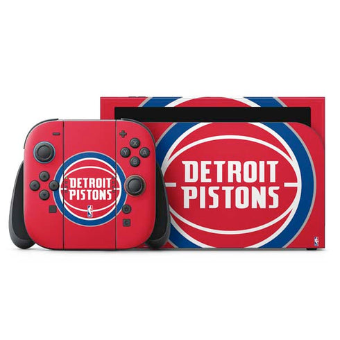 NBA Detroit Pistons Large Logo Nintendo Skins