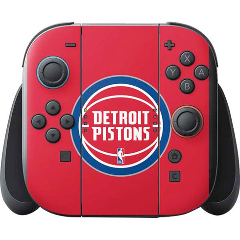 NBA Detroit Pistons Large Logo Nintendo Switch 2 (2025) with Joy-Con Skin