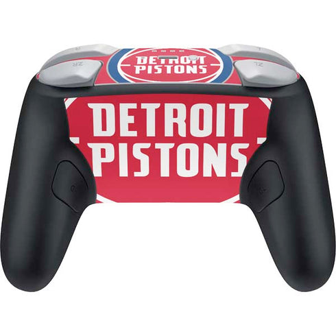 NBA Detroit Pistons Large Logo Nintendo Switch 2 (2025) Pro Controller Skin