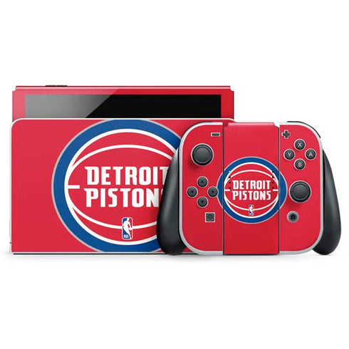 NBA Detroit Pistons Large Logo Nintendo Skins