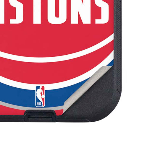 NBA Detroit Pistons Large Logo Otterbox Defender iPhone Skin