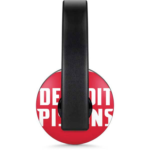NBA Detroit Pistons Large Logo PlayStation 4 Gold Wireless Headset Skin