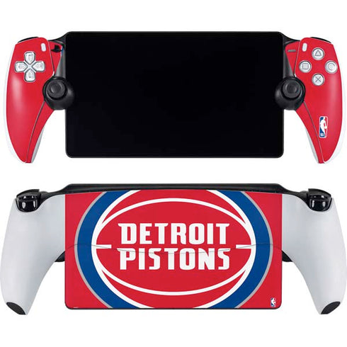NBA Detroit Pistons Large Logo PlayStation Portal Remote Player Skin