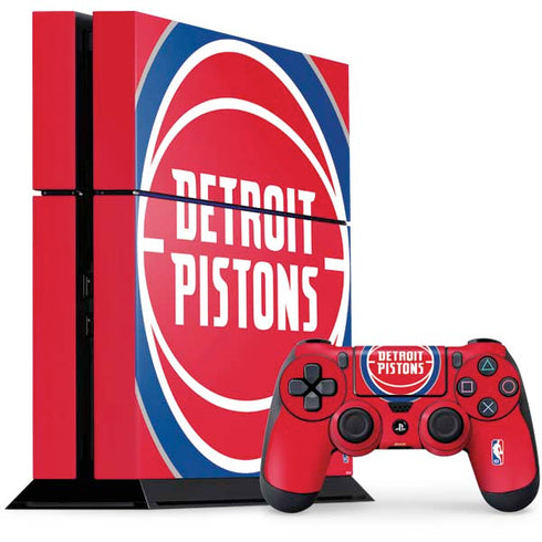 NBA Detroit Pistons Large Logo PlayStation PS4 Skins
