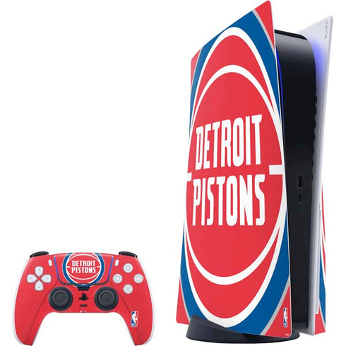 NBA Detroit Pistons Large Logo PlayStation PS5 Skins