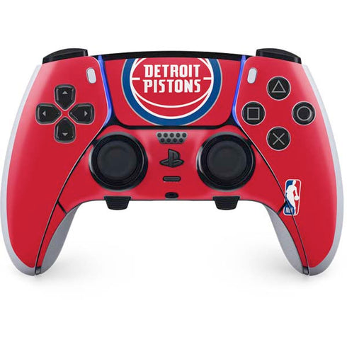 NBA Detroit Pistons Large Logo PS5 DualSense Edge Pro Controller Skin