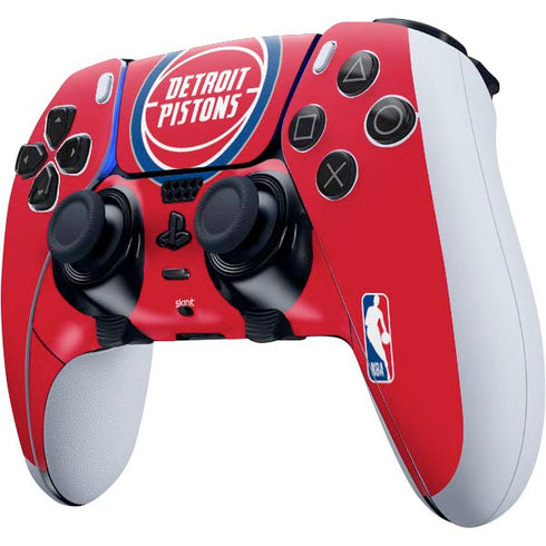 NBA Detroit Pistons Large Logo PS5 DualSense Edge Pro Controller Skin