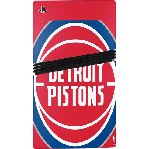 NBA Detroit Pistons Large Logo PS5 Pro Console Skin