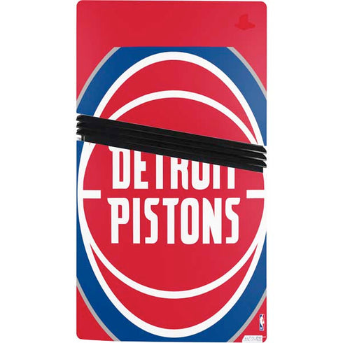 NBA Detroit Pistons Large Logo PS5 Pro Console Skin