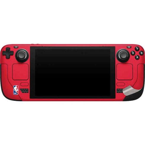 NBA Detroit Pistons Large Logo Steam Deck Handheld Gaming Computer Skin