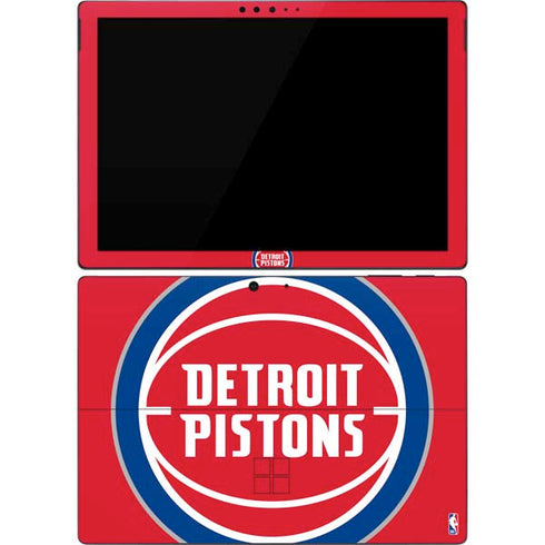 NBA Detroit Pistons Large Logo Surface Pro 7 Skin