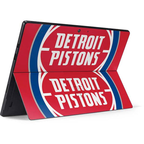 NBA Detroit Pistons Large Logo Surface Pro 7 Skin